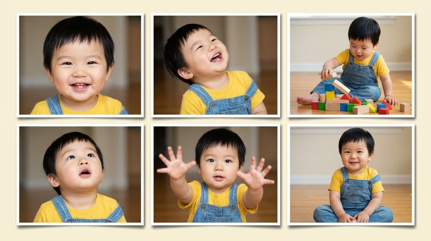 Family photos ready to become storybook characters